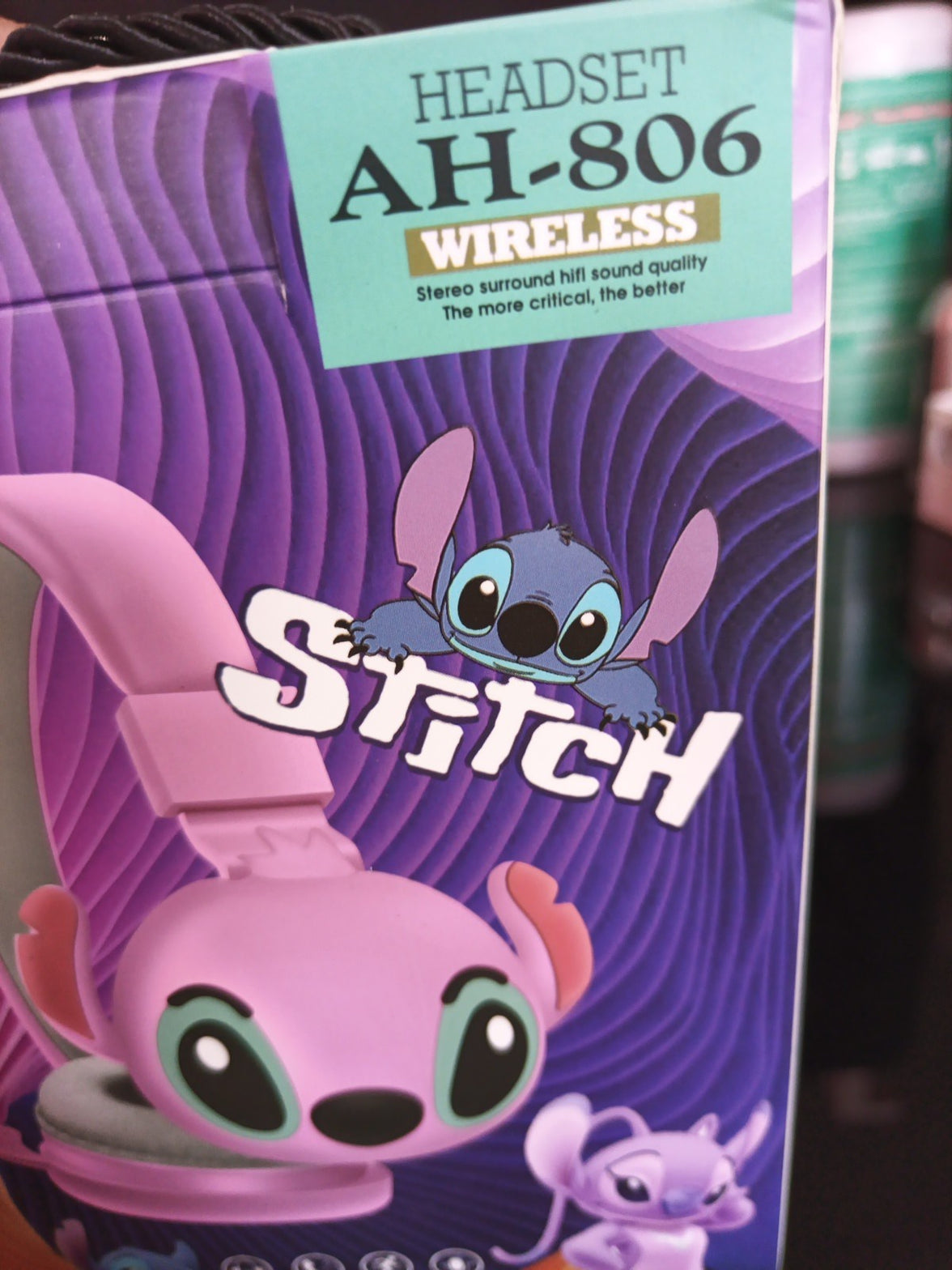 Stitch Wireless Headset, Pink 1