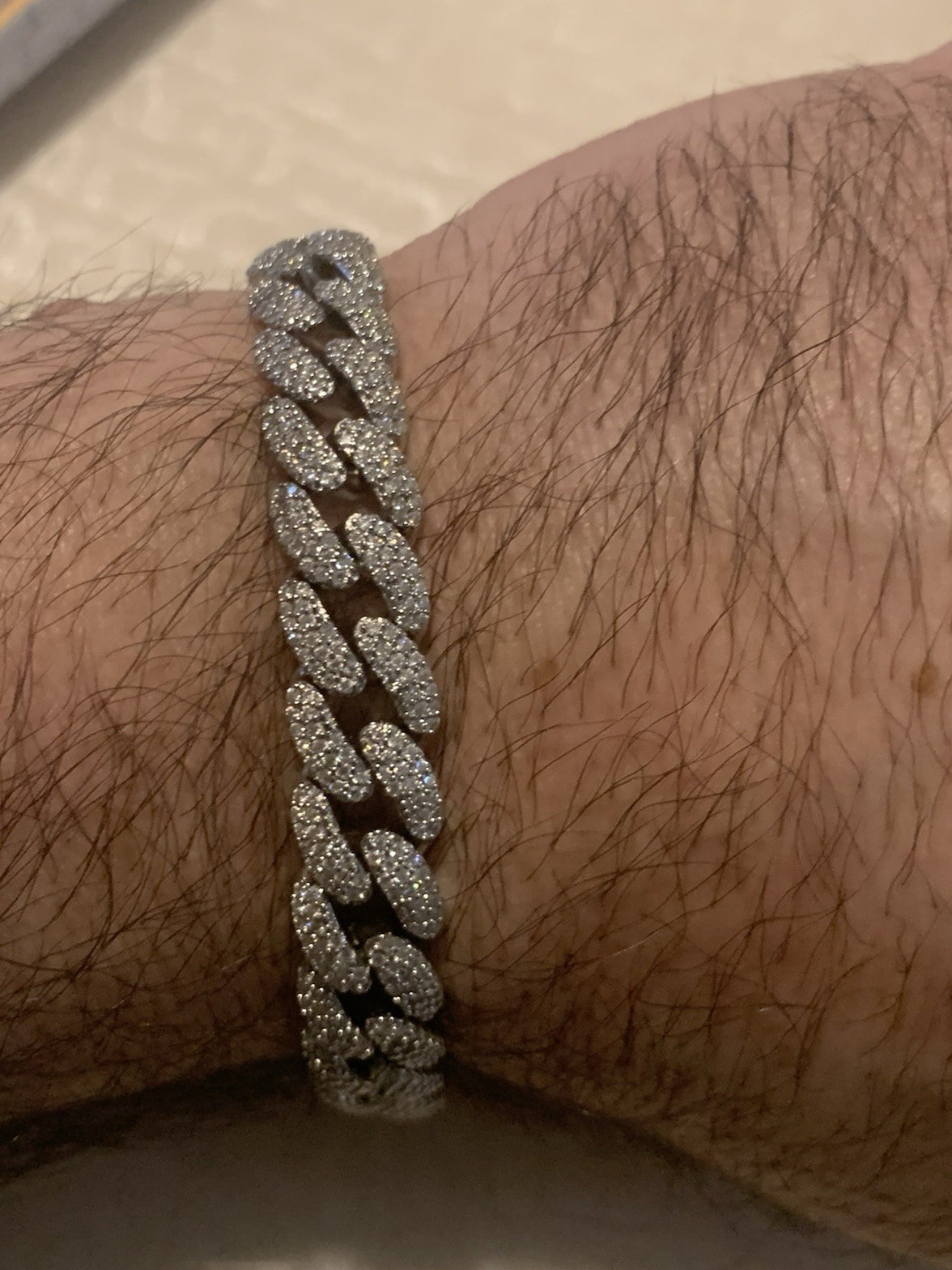 Moissanite Cuban Bracelet,  Iced Out 8.5”, 10mm, Sterling Silver 925, 1.5 Oz7