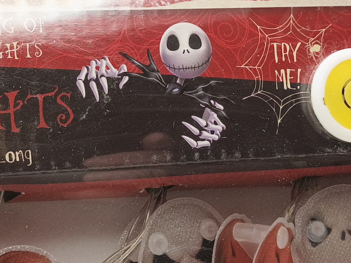 Disney Nightmare before Christmas Decorative Hanging String Lights, 10 Lights,115