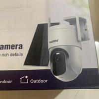 Amtifo Security Camera Wi-Fi & Sola Powered 360 Pts, 2K Image, Person Detection3