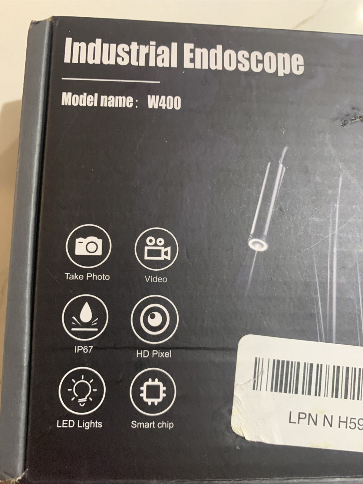 industrial endoscope borescope camera with light, 16.4 ft Length2