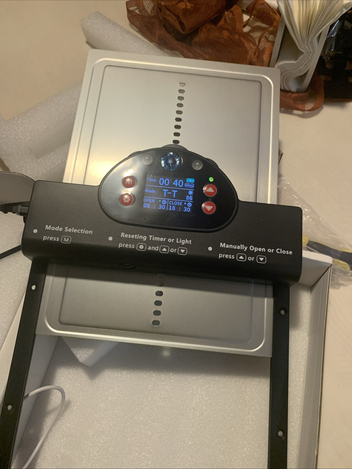 Solar Powered Automatic Chicken Coop Door with Timer/PIR Sensor Modes20