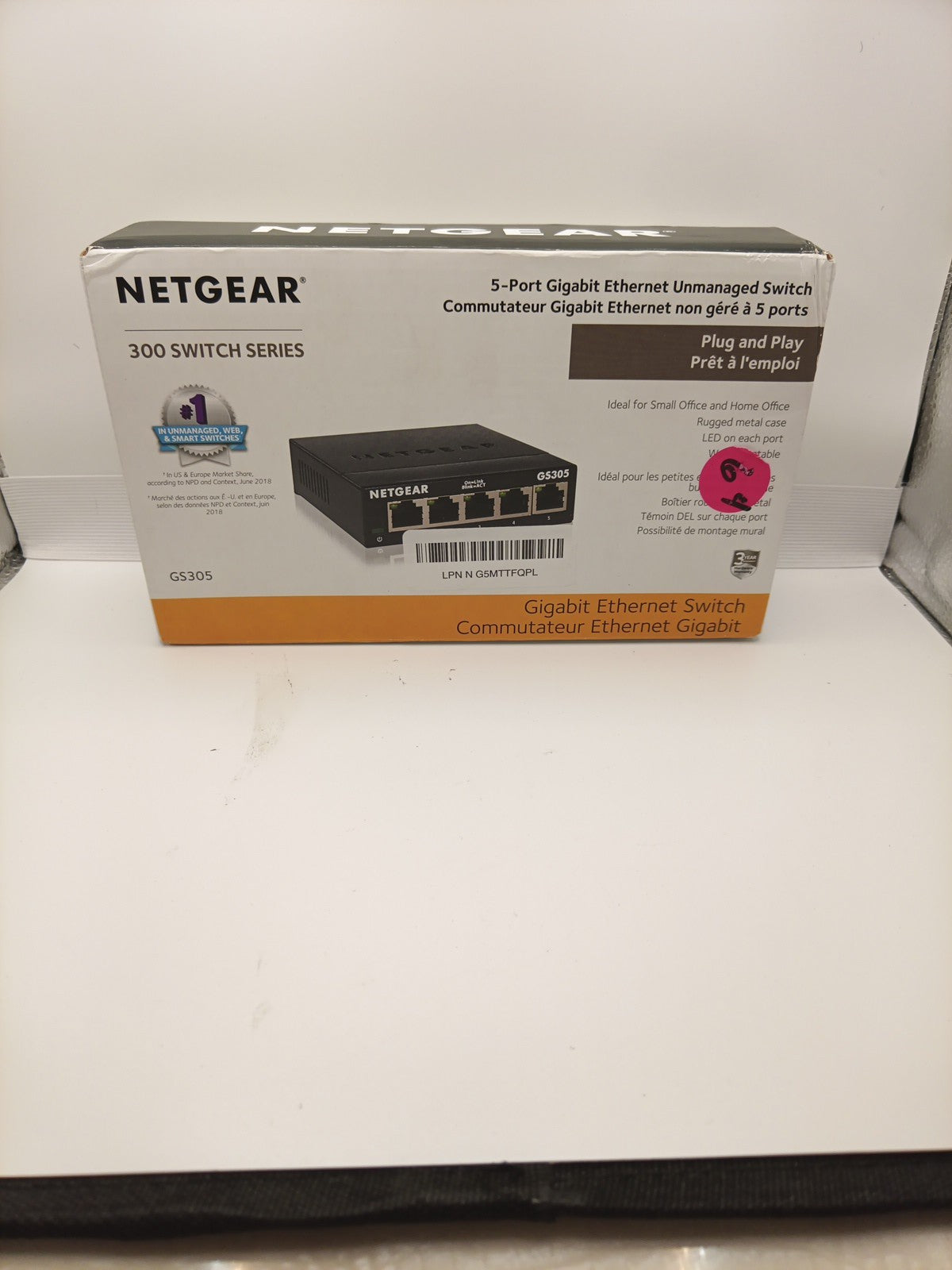 NETGEAR GS305300PAS 5 Port Gigabit Ethernet Unmanaged Switch0