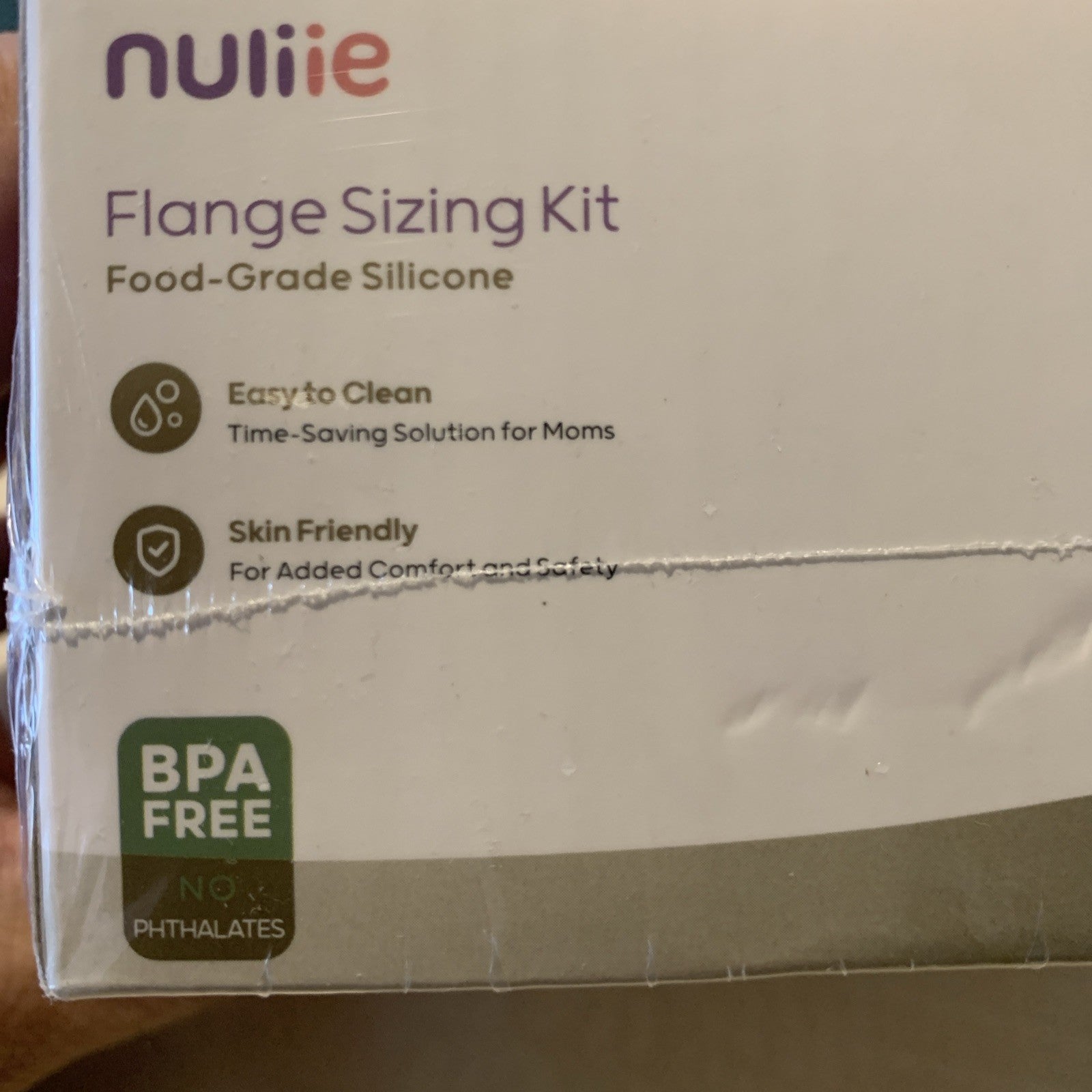 Nuliie Flange Sizing Kit Breast Pump Insert BPA-Free Silicone Nursing New 1
