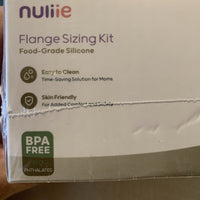 Nuliie Flange Sizing Kit Breast Pump Insert BPA-Free Silicone Nursing New 1