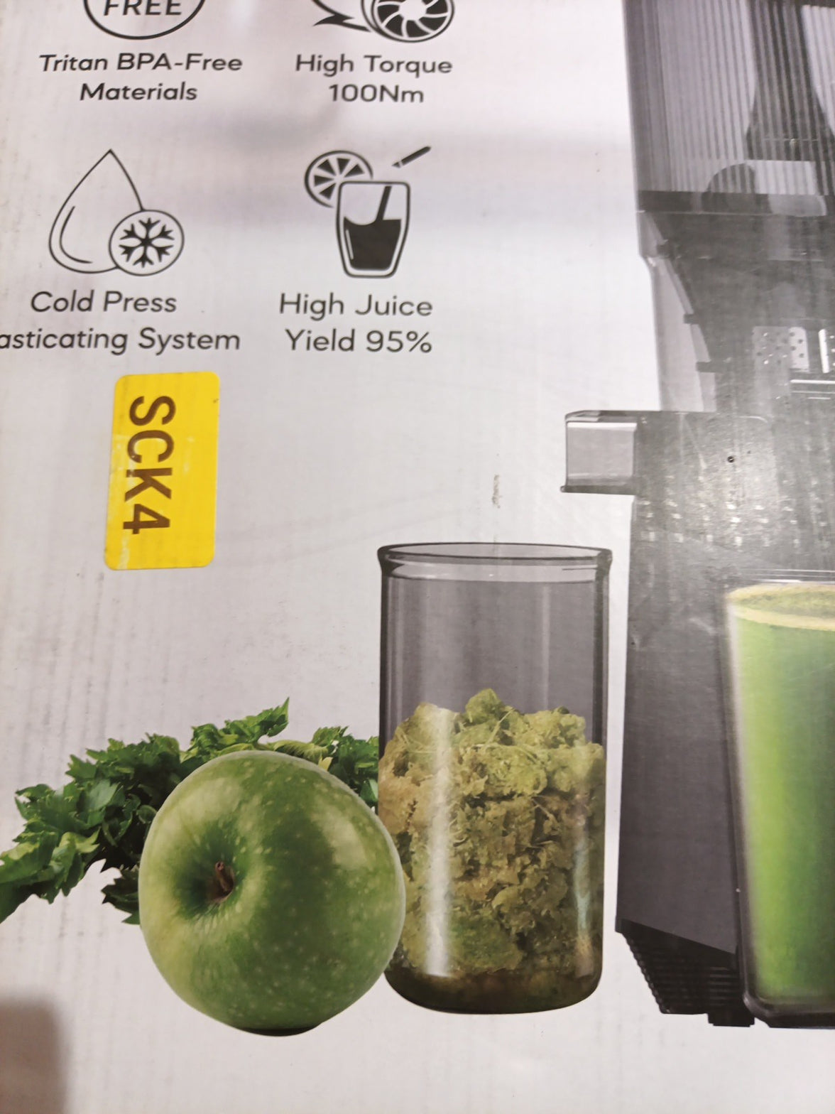 Masticating Juicer SJ-059A Grey 5.3" Wide Feed Chute Extractor Machine Whole3