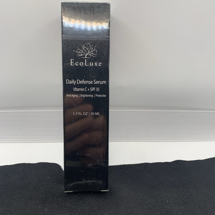 EcoLuxe Daily Defense Serum 1.7oz, Vitamin C, Anti Aging, Brightening, Protect0