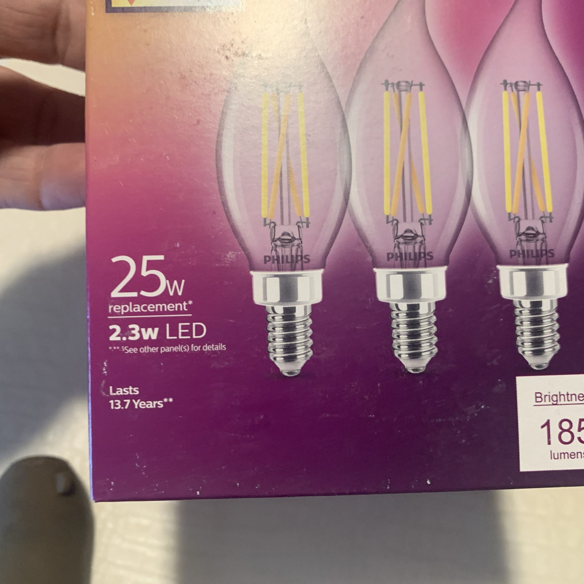 E12 Base LED 2 Boxes Total 6 Bulbs, 25W equivalent Soft White Light set2