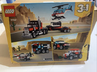 lego creator 3 in 1 Flatbed Truck With Helicopter - New In Box2