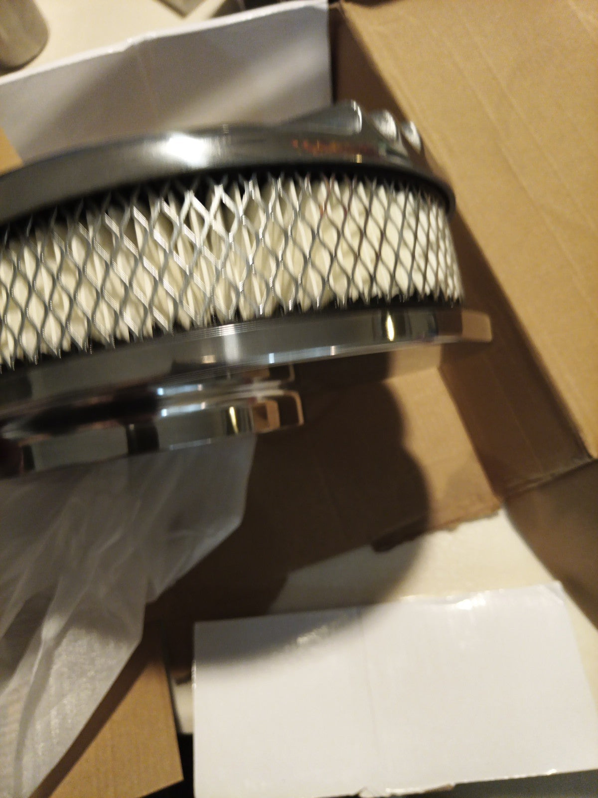 Air Cleaner 12 Inch Oval Half Finned Aluminium + Element Suit 4 Barrel Hot Rod7