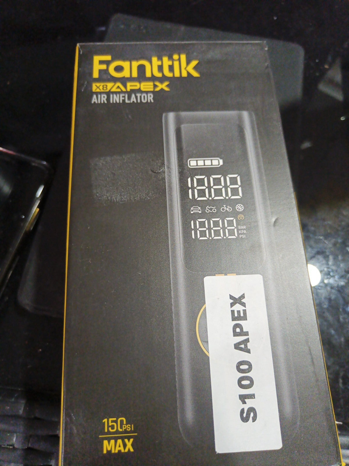 Air inflater - Fanttik X8 Apex - Max=150 psi1