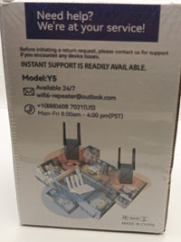 Wifi 6 Extender High Power Range Extender Model Y5 Boosts 5G Black4