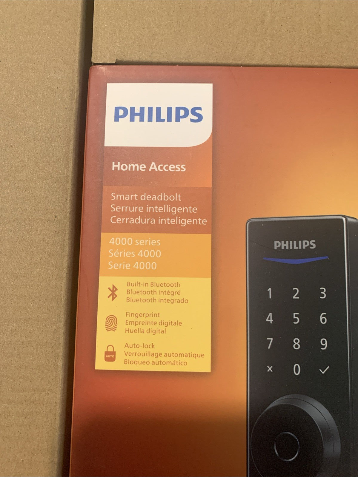 Philips WiFi Keypad Door Lock with Handle, Built-in WiFi, APP, Voice, Fingerprin6
