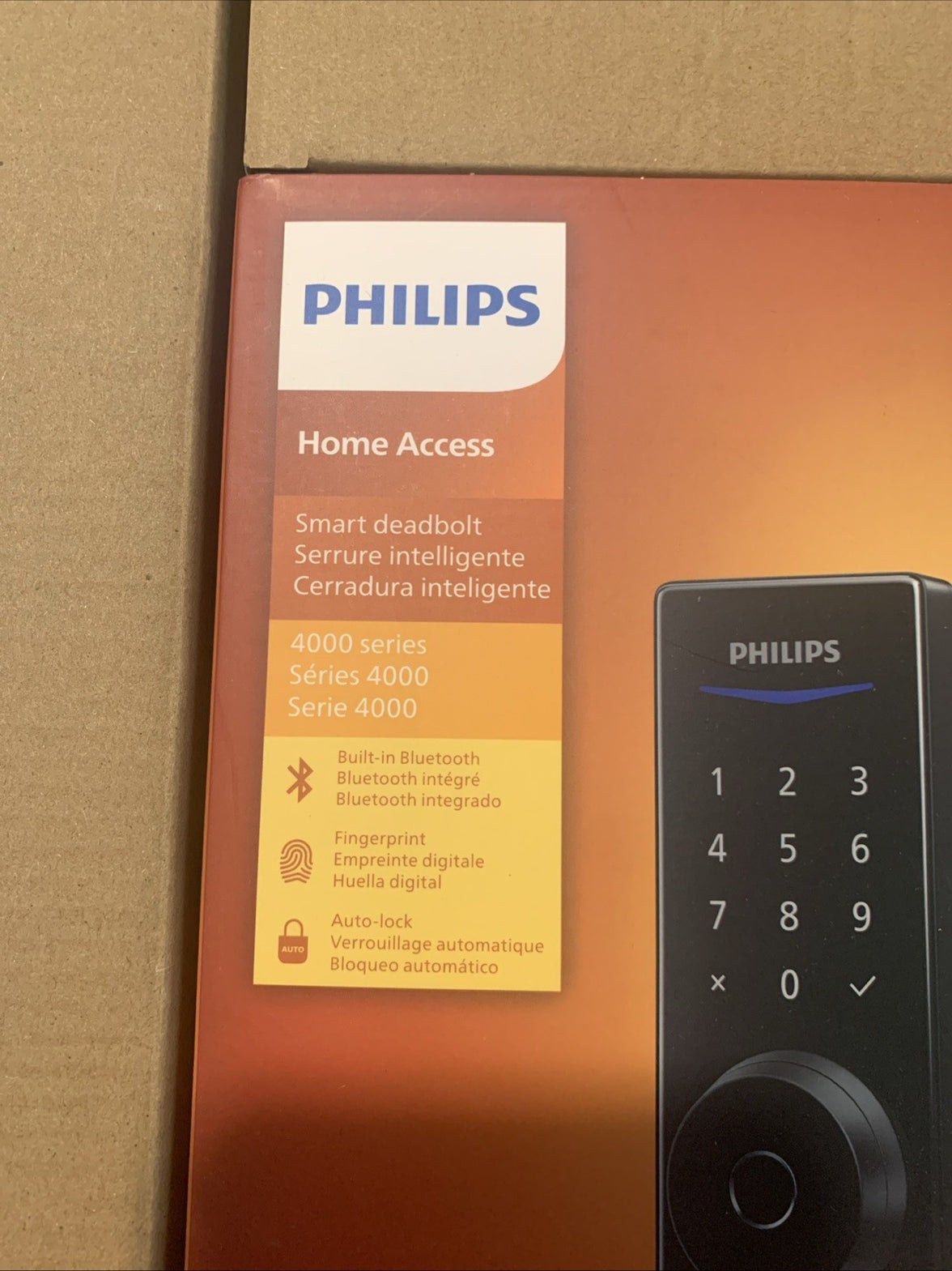 Philips WiFi Keypad Door Lock with Handle, Built-in WiFi, APP, Voice, Fingerprin6