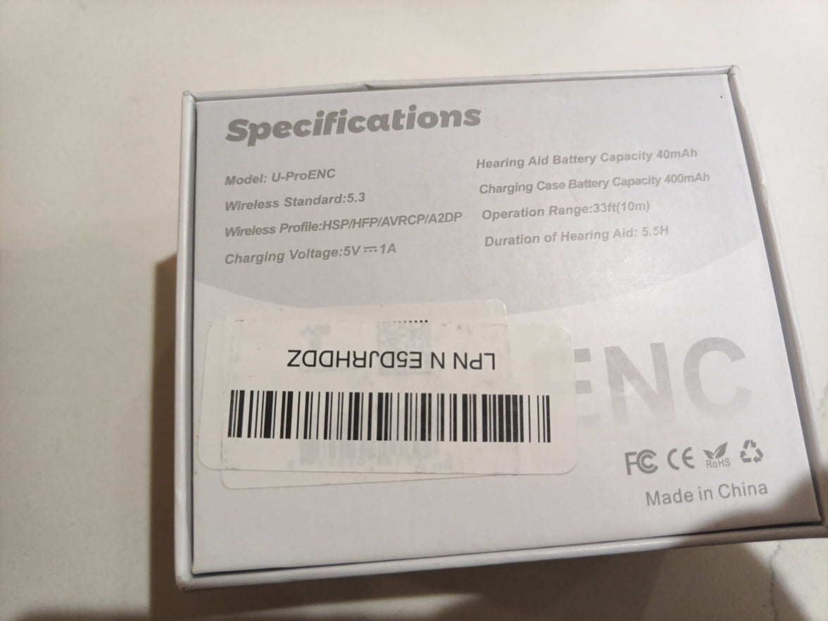 Royal Hearing Bluetooth Hearing Aids Black U-PRO ENC2