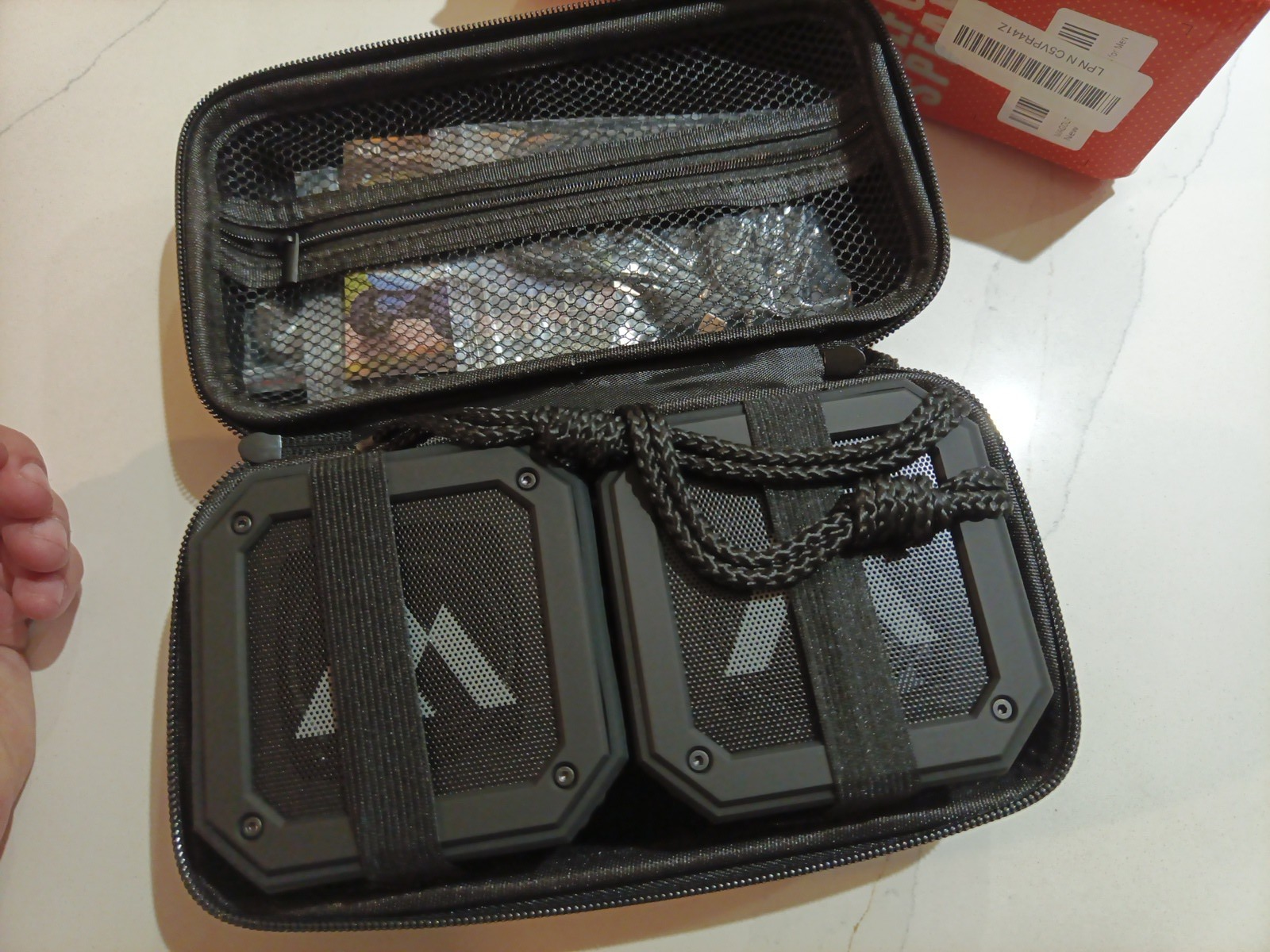 MAgolfin (2) Magnetic Bluetooth Speakers for Golf - W/ Carry Case & Zipper/strap6