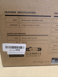 Peerless Assassin 120 SE CPU Cooler, 6 Heat Pipes AGHP Technology, Dual 120Mm PW4