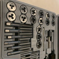 60PC Tap and Die Set Metric Imperial Sae Standard Bearing Steel Threading Tool8