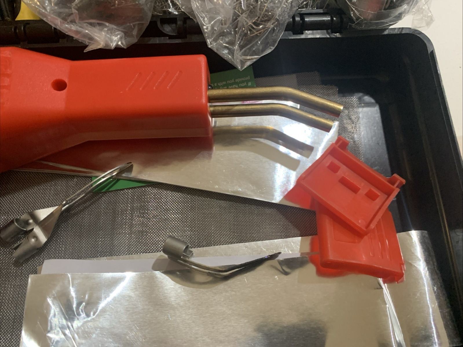 Plastic Welding Kit 220W Hot Stapler Car Bumper Repair Tool, See Pics9