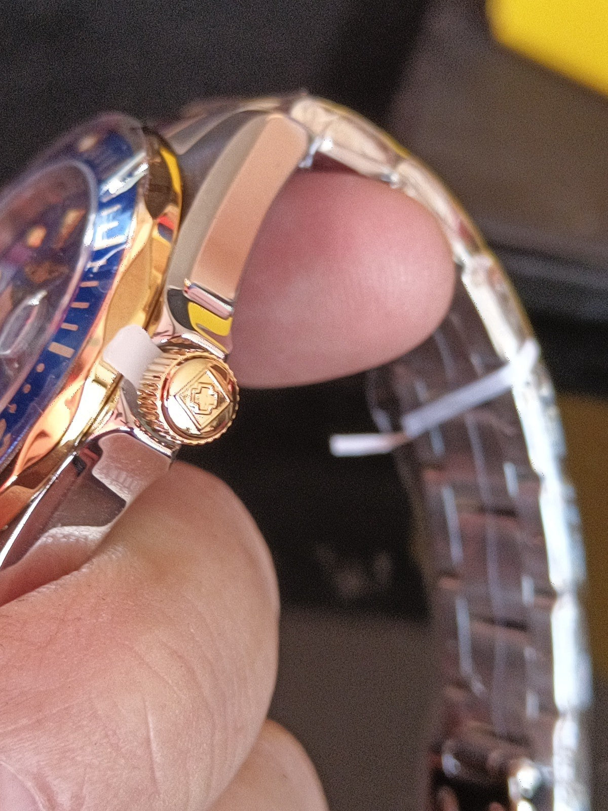 INVICTA Gent's Wristwatch Pro Driver, 40mm, Gold And Silver. New No Box4