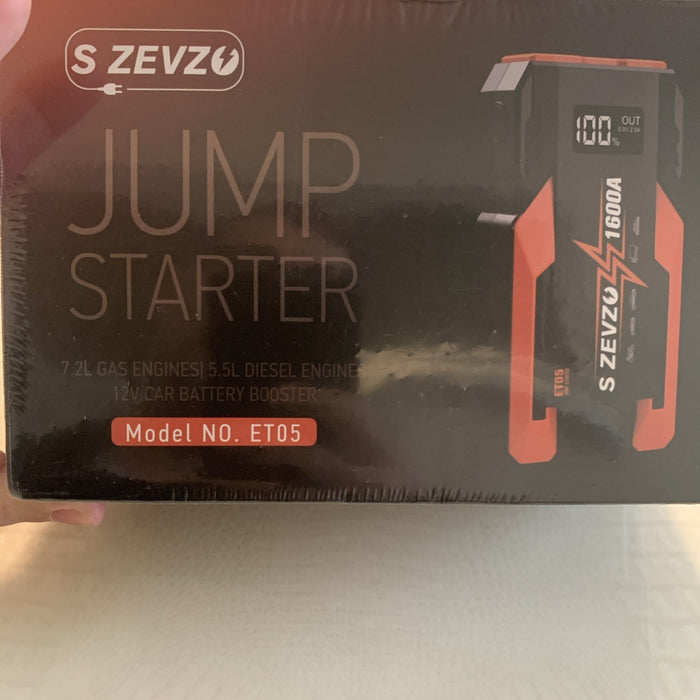 New Car Jump Starter Booster Jumper 1600Amp Portable Jump Starter with LED Light0
