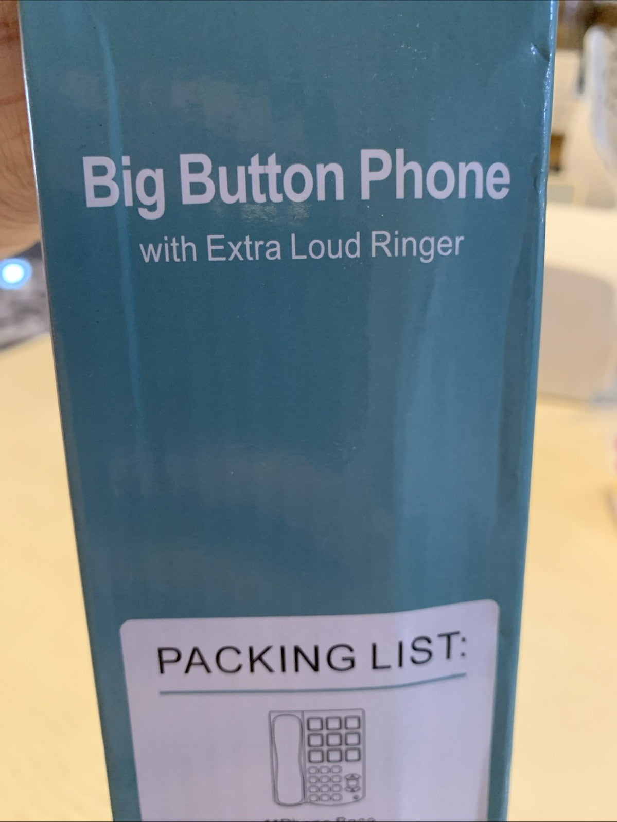 BIG BUTTON PHONE FOR SENIORS CORDED LANDLINE 9 SPEED DIAL Extra Load Ringer9
