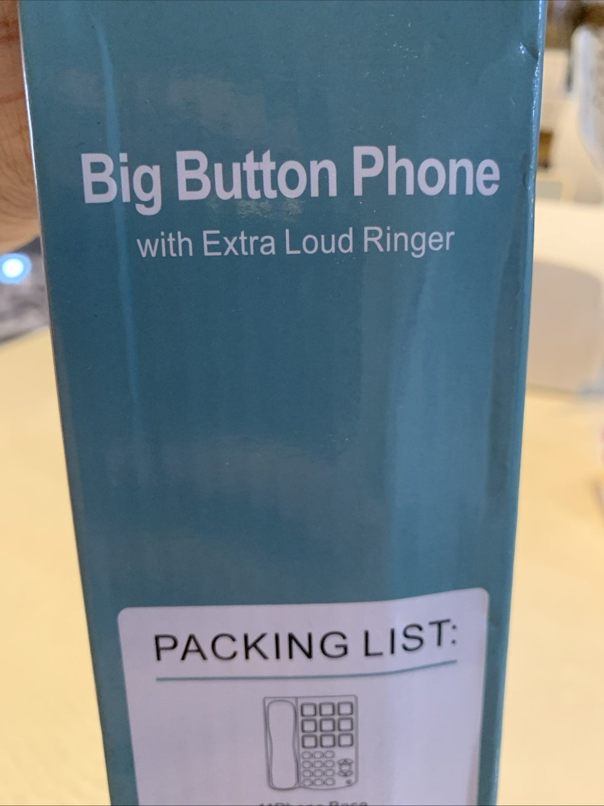 BIG BUTTON PHONE FOR SENIORS CORDED LANDLINE 9 SPEED DIAL Extra Load Ringer9