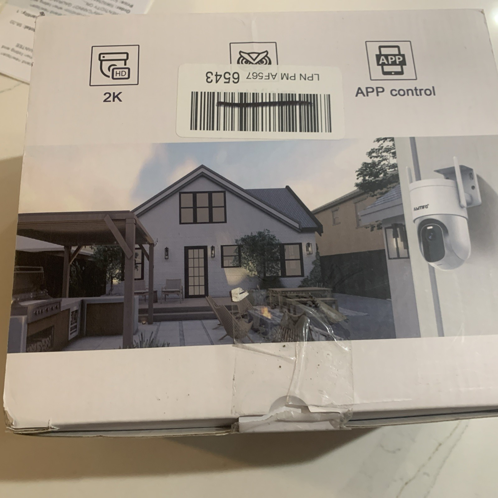Amtifo Security Camera Wi-Fi & Sola Powered 360 Pts, 2K Image, Person Detection8