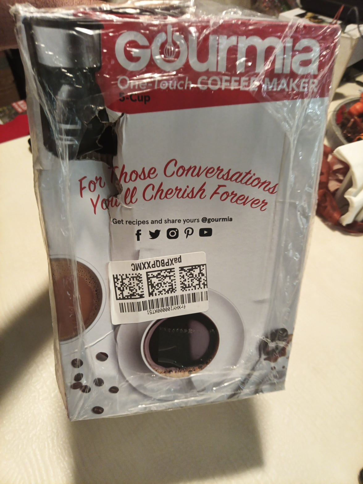 New GOURMIA 5 Cup One Touch Switch Coffee Maker with Keep Warm Pause and Brew2