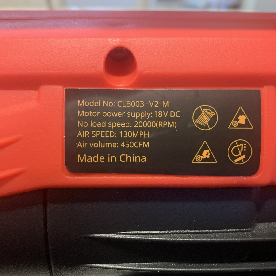 LEAPFUL LEAF BLOWER 21V CORDLESS ELECTRIC BLOWER LP69 - Red - Tool Only4