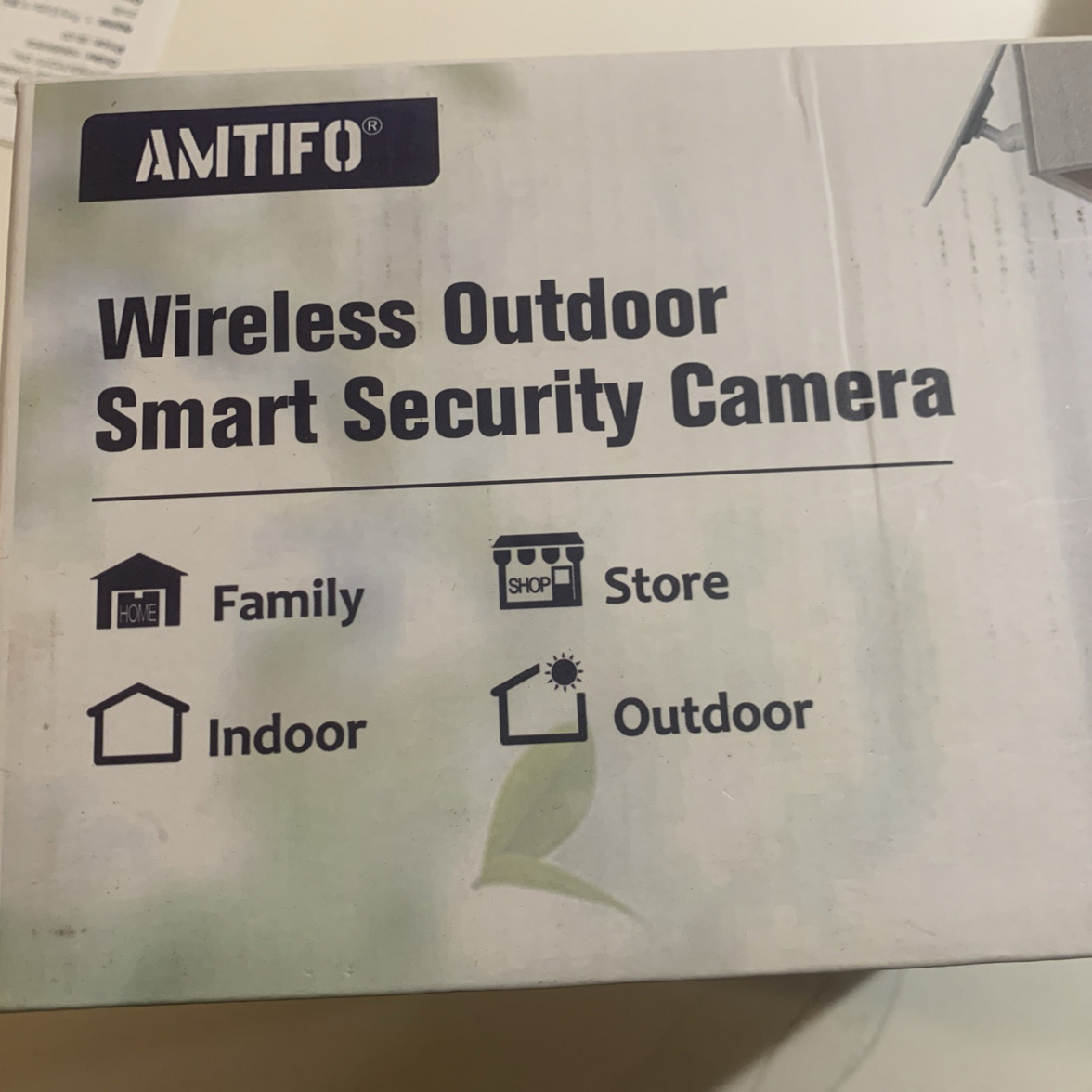 Amtifo Security Camera Wi-Fi & Sola Powered 360 Pts, 2K Image, Person Detection5