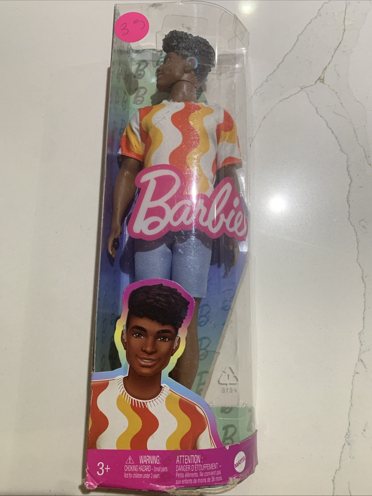 Barbie Fashionistas Ken Doll #220 with Behind-the-Ear Blue Hearing Aids0