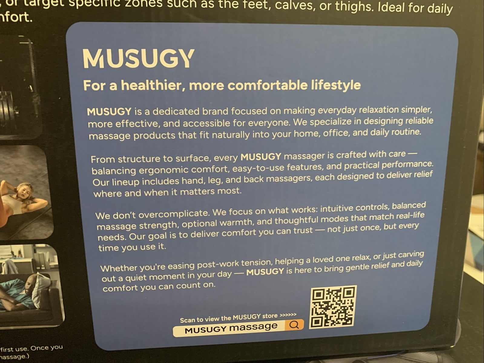 Brand New Musugy Air Compression Foot And Leg Recovery System FE-720485