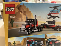 lego creator 3 in 1 Flatbed Truck With Helicopter - New In Box5