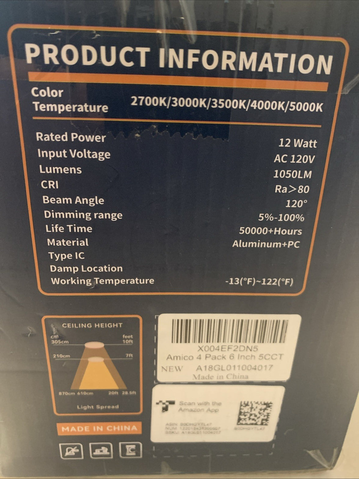 4 Pack 6 Inch 5CCT Ultra-Thin LED Recessed Ceiling Lights with Junction Box2