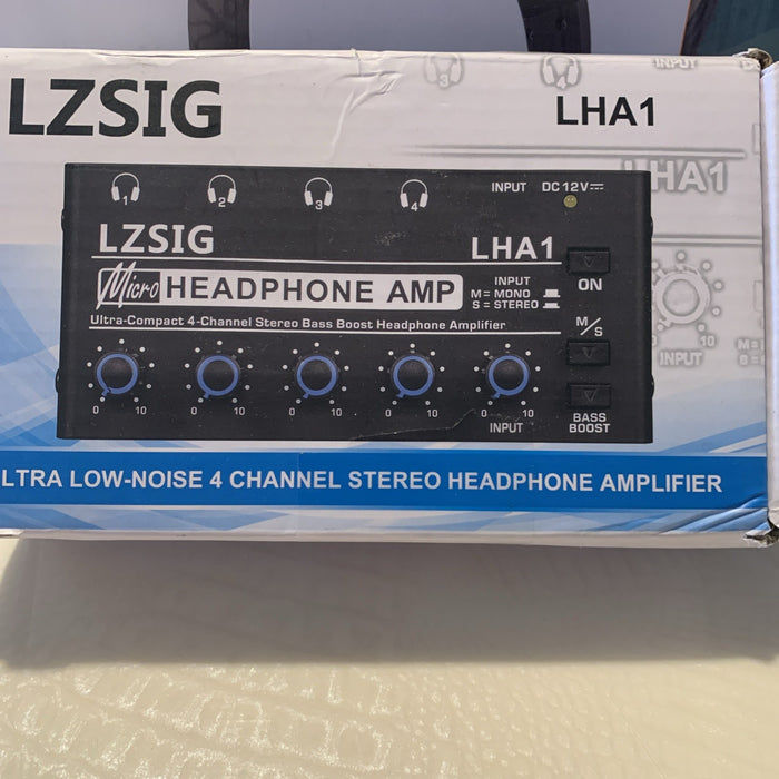 LZSIG Ultra Low Noise 4-Channel Stereo Headphone Amp. *New* [E2 33]0