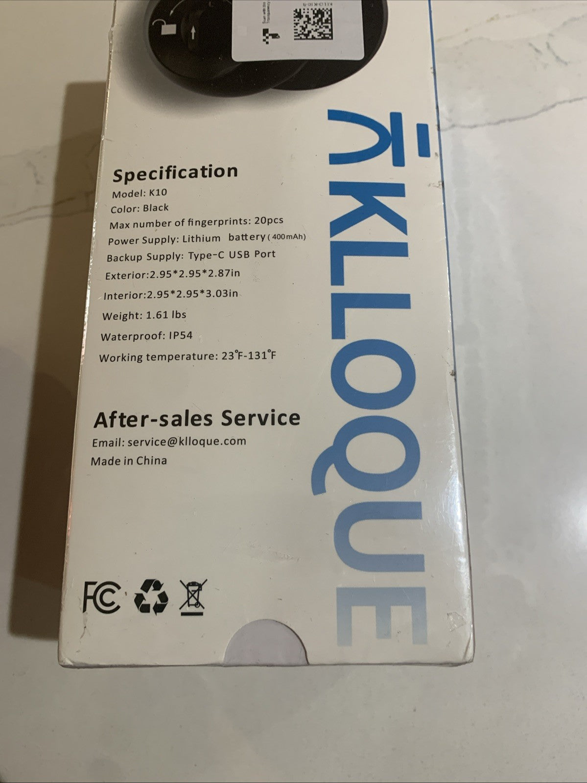 Klloque K10 Smart Door Knob Lock Brand New And Sealed 5