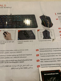 Red Dragon S107rgb Wired  Gaming Keyboard and Mouse Combo RGB Backlit LED6
