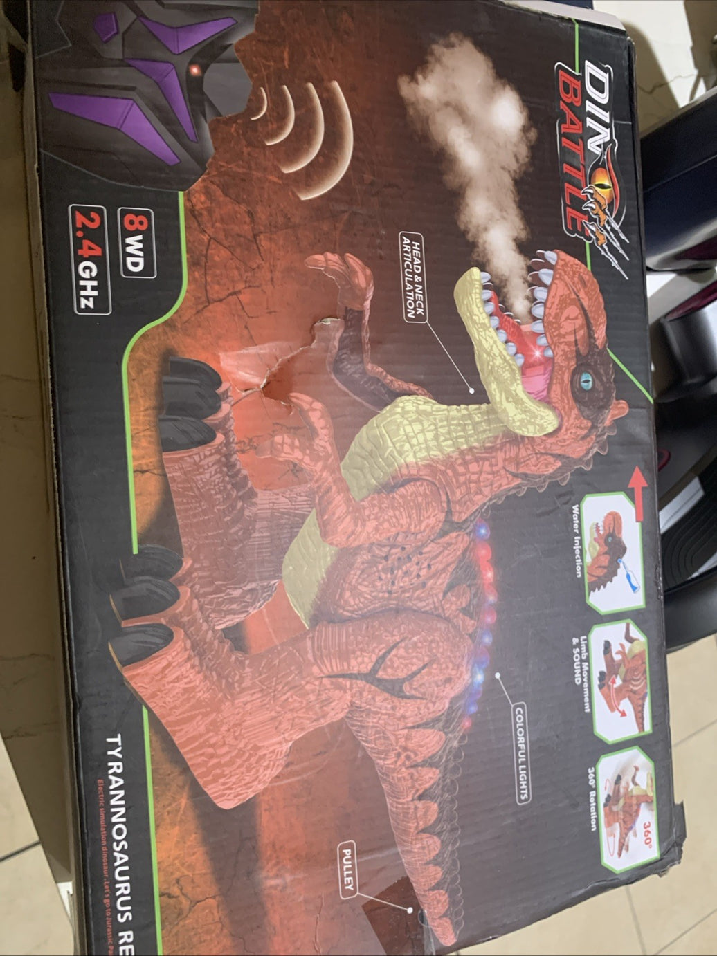 Dino Battle Tyrannosaurus Rex Remote Control Toy Electric Simulation 0