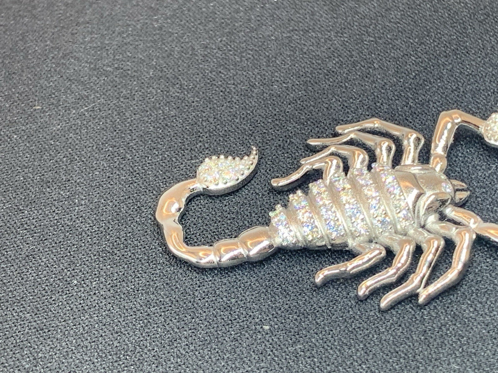 SCORPION CHARM | 3 CTW VVS D MOISSANITE | Solid Sterling Silver 925 3