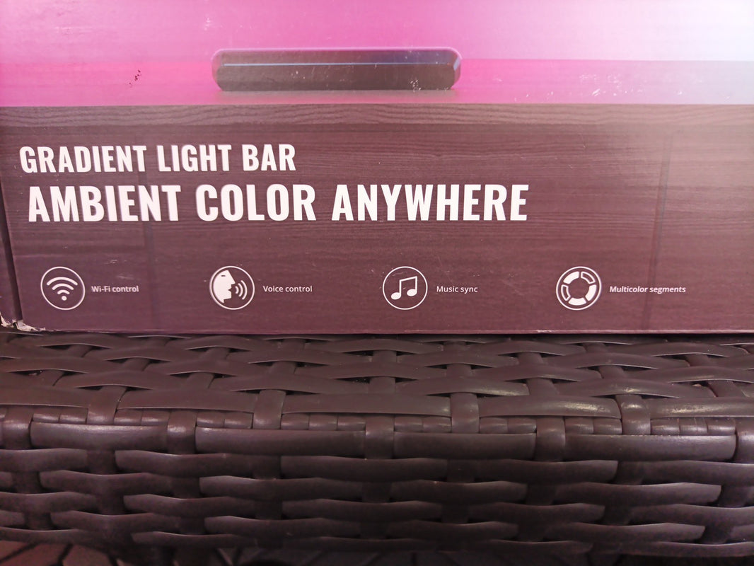 Gradient Light Bars, RGBIC, Display Multiple Colors, 150 Lumens, 55" To 65" TV1