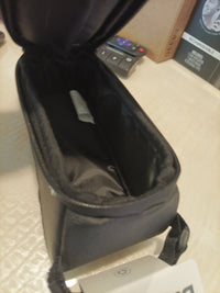 Schwinn Bicycle Bike Travel Bag Top Tube Phone Bag Zip Closure Black Cyclist New6