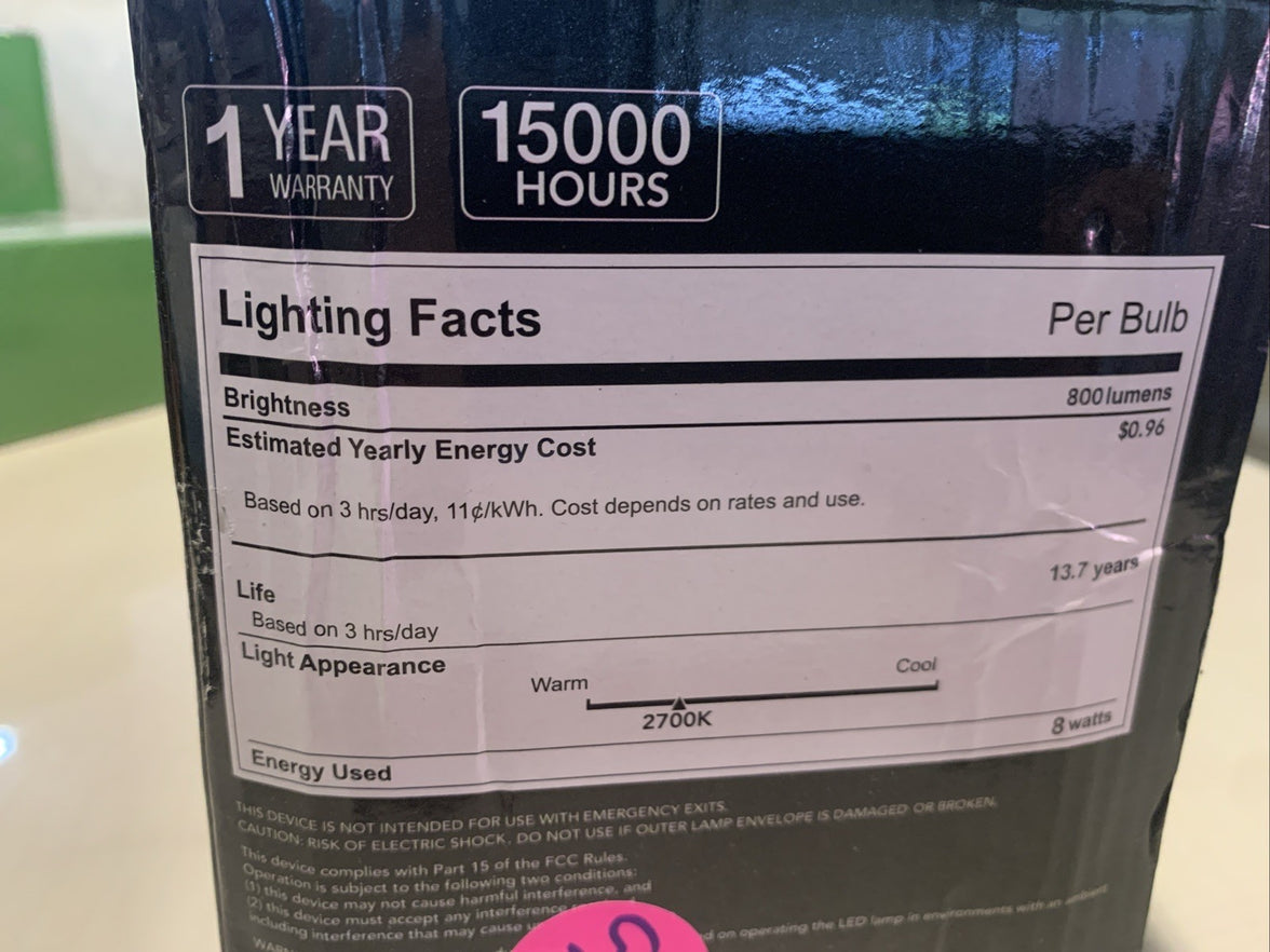 LED Edison Bulb 12 Pack ST58D6 2700K Dimmable E26/ST58/ST196