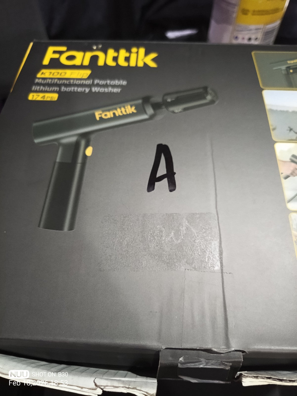 Fanttik K100 Flip Cordless Portable Sprayer Foldable 5-in-1 Nozzle 174 PSI - NEW7