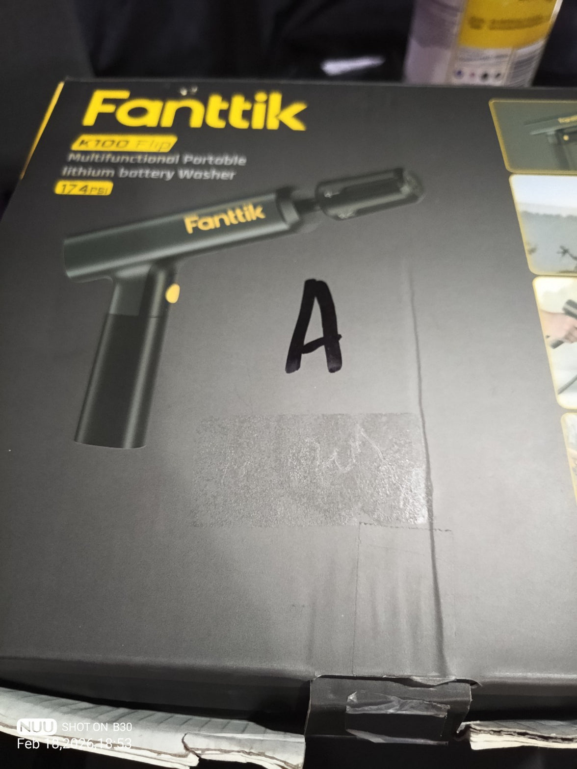 Fanttik K100 Flip Cordless Portable Sprayer Foldable 5-in-1 Nozzle 174 PSI - NEW7