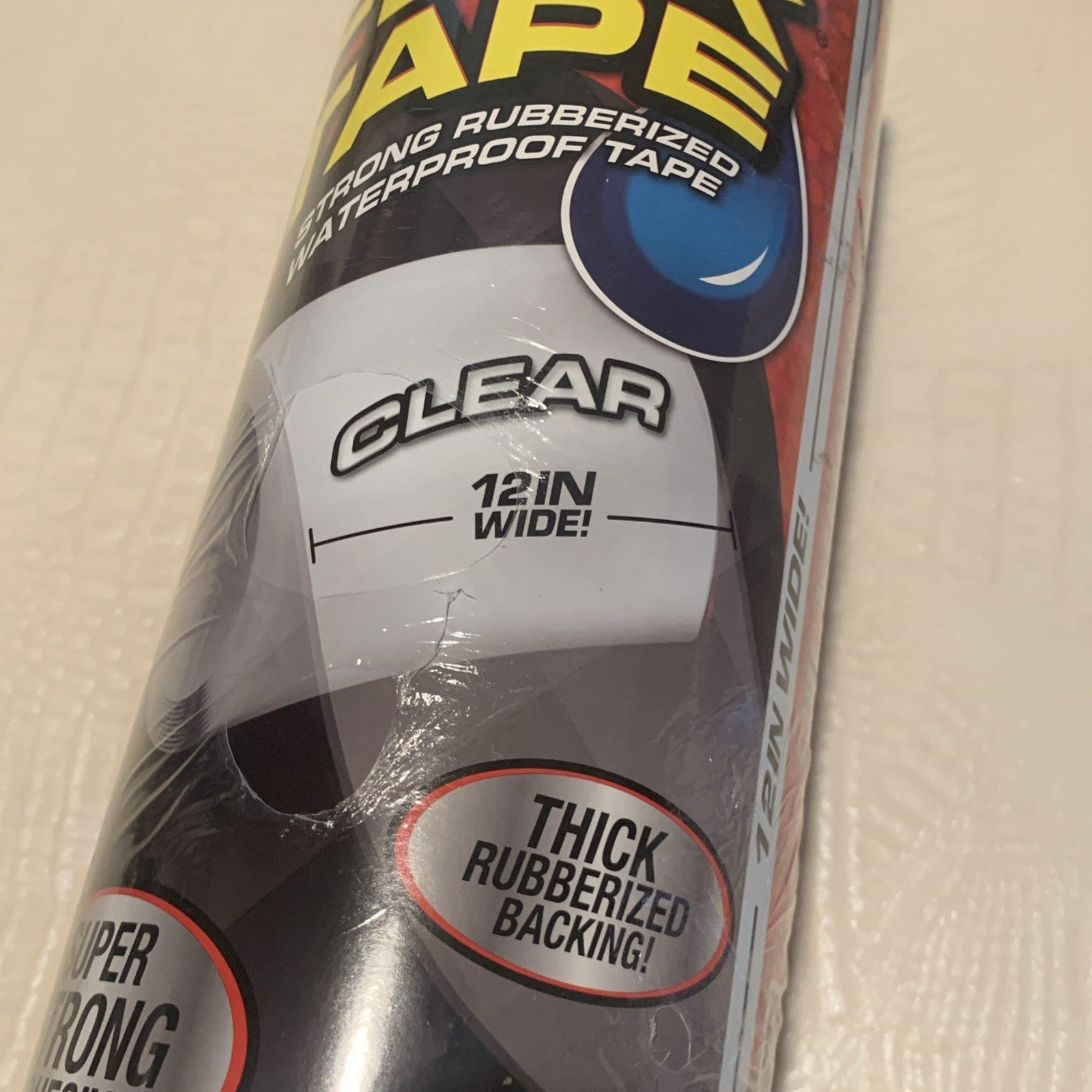 Flex Seal Tape 12 in x 10 ft Clear Original Thick Flexible Rubberized Waterproof1