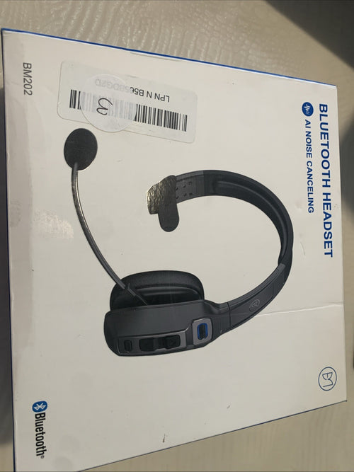 AI Trucker Headset Wireless Bluetooth 5.2 Noise Cancelling Mic For Phones PC US