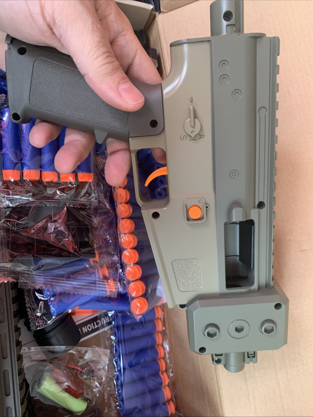 Toy Guns with Full Auto & Manual,M416 Foam Gun for Boys11
