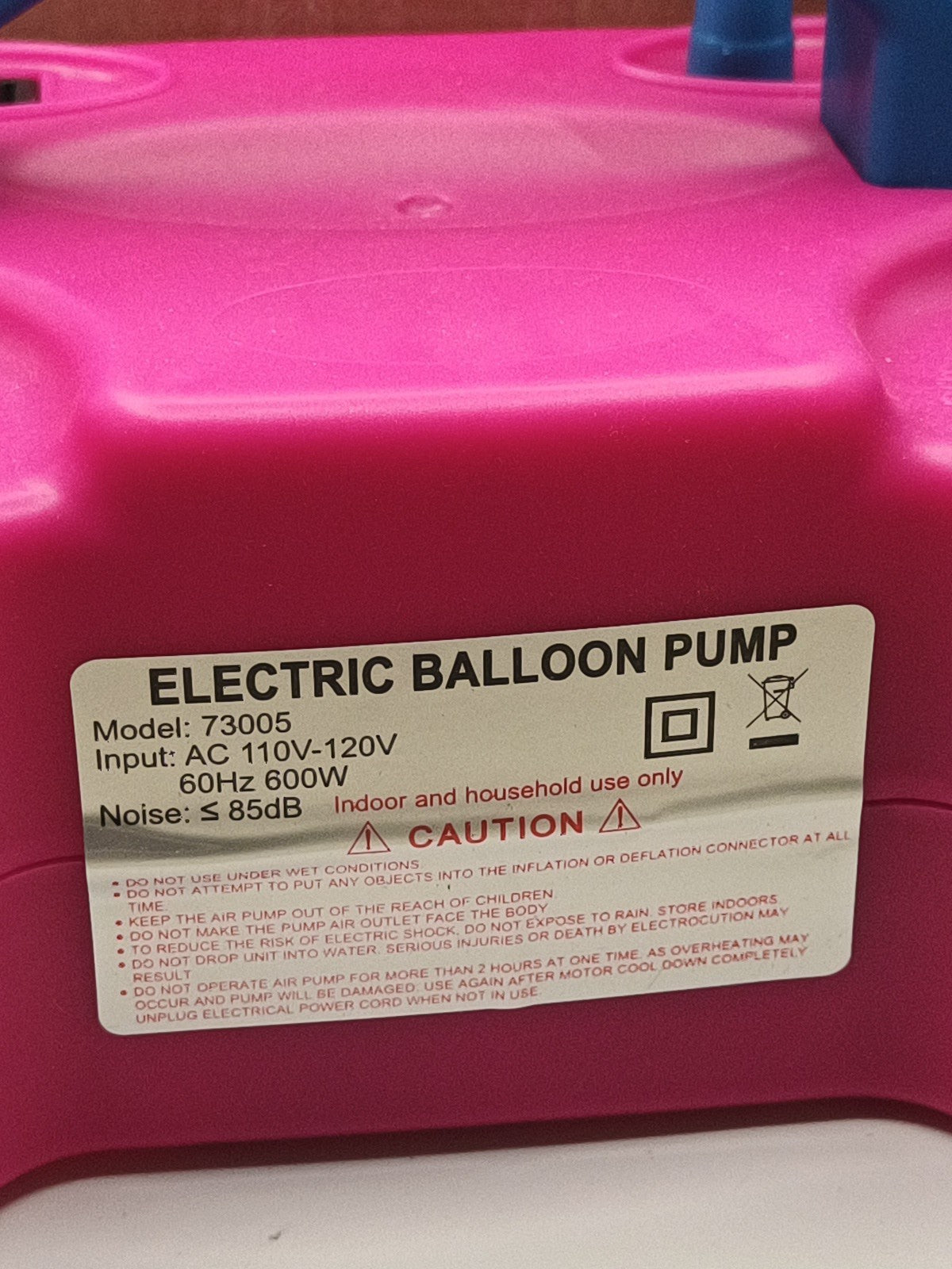 Inflatable Electric Balloon Pump Double Hole Electric Air Ballon Inflator Pump1