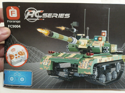 Ulanlan Building Blocks Tank Rocket Shooting Model FC9004 With Remote Control